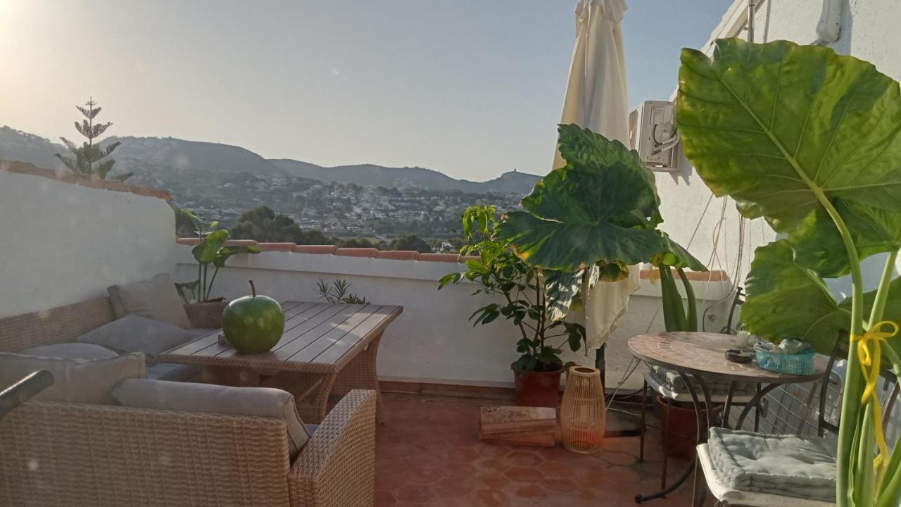 テウラーダAtico-Penthouse En Moraira Con Vistas Al Marアパートメント エクステリア 写真