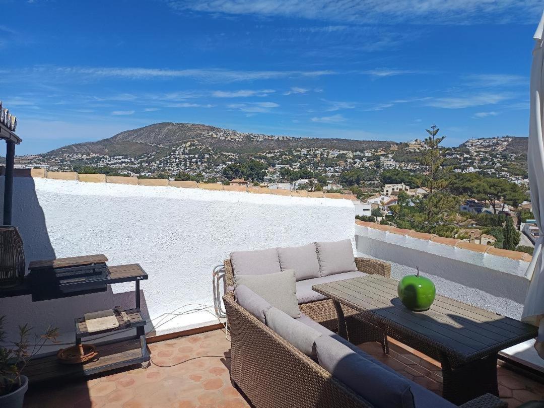 テウラーダAtico-Penthouse En Moraira Con Vistas Al Marアパートメント エクステリア 写真
