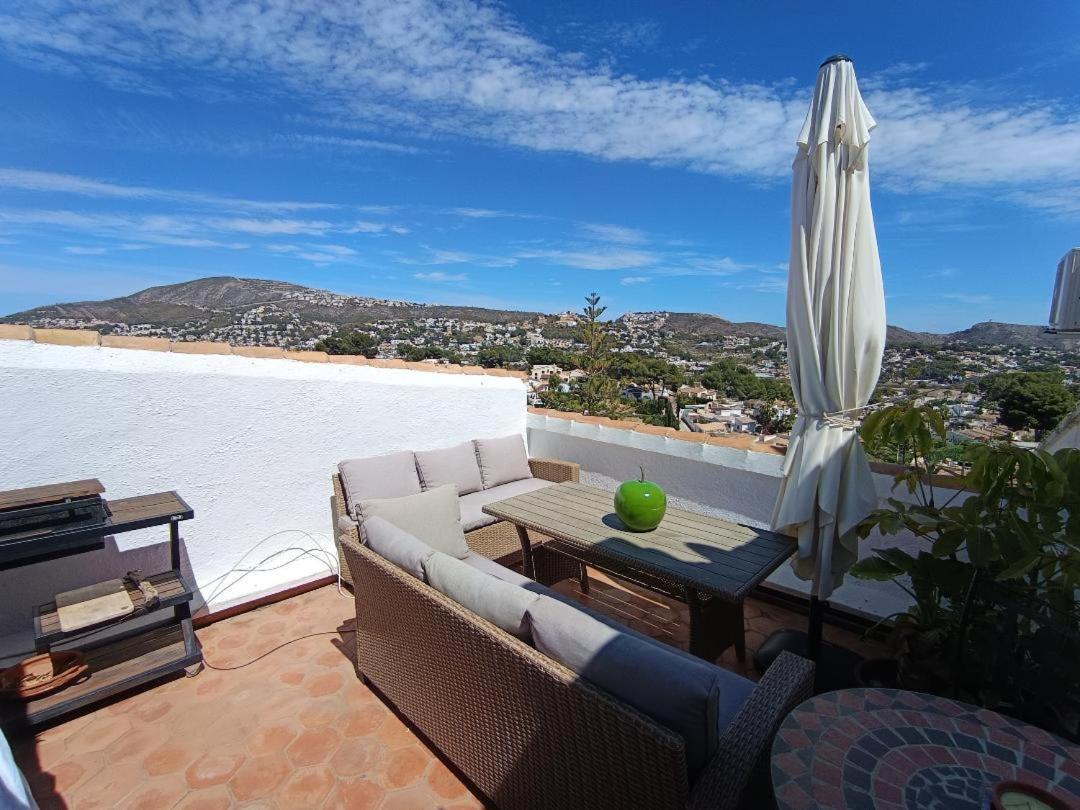 テウラーダAtico-Penthouse En Moraira Con Vistas Al Marアパートメント エクステリア 写真